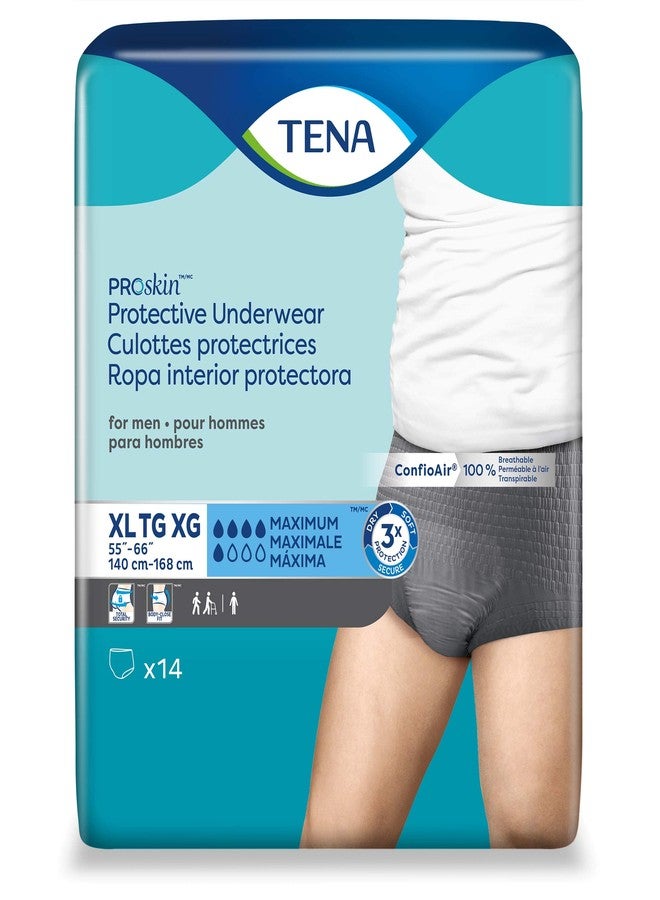 Tena ProSkin XL Gray Adult Male Moderate Absorbency Protective Disposable Underwear, 14 Count - Image 1